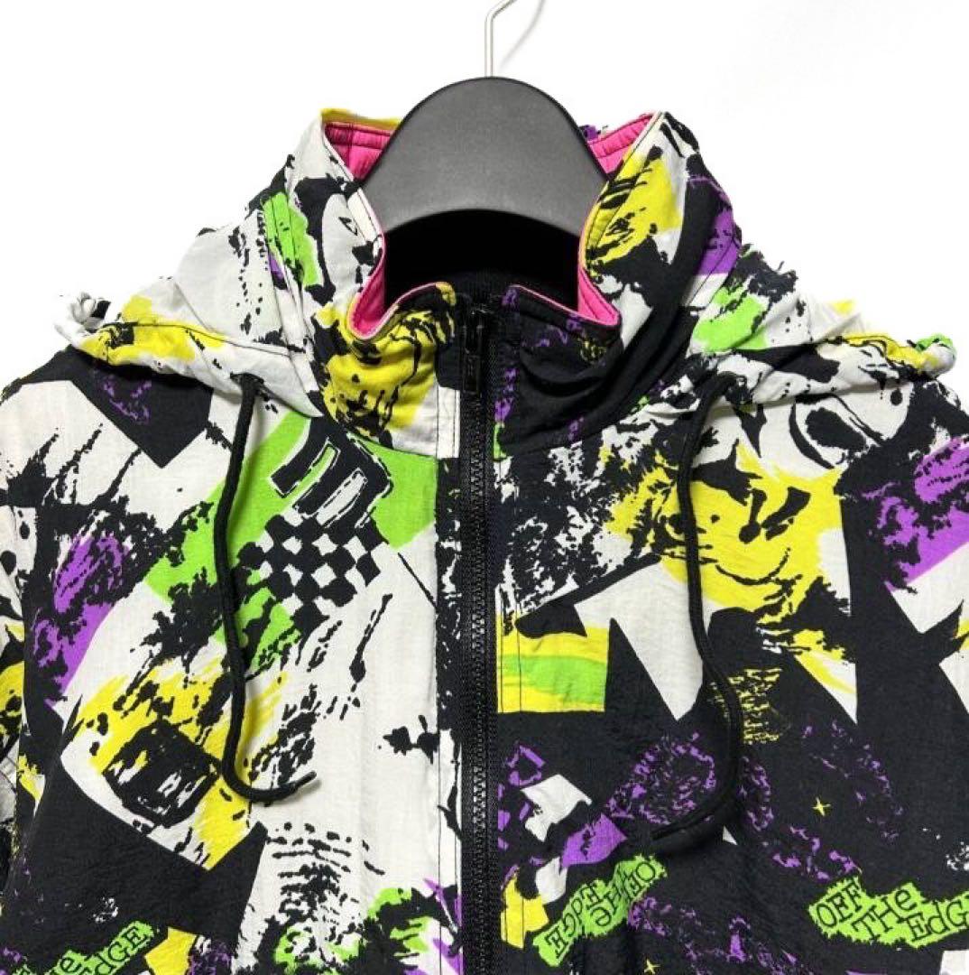 80s OFF THE EDGE 総柄スキージャケット 美品 スカル 名作 - メルカリ