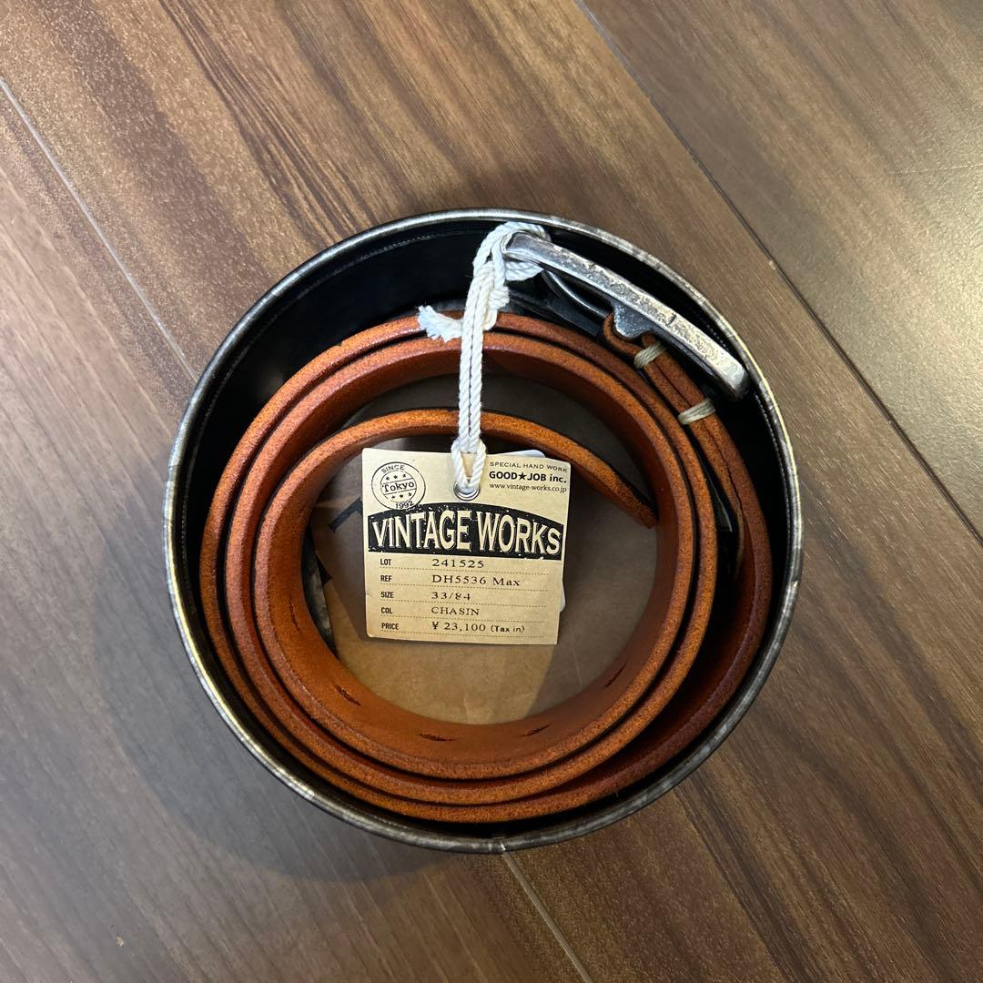 未使用 VINTAGE WORKS ベルト DH5536 Max 33 茶芯 - メルカリ