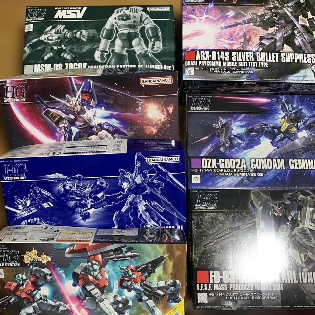 ガンプラキットセット　13箱 すべて未開封、未完成品。
