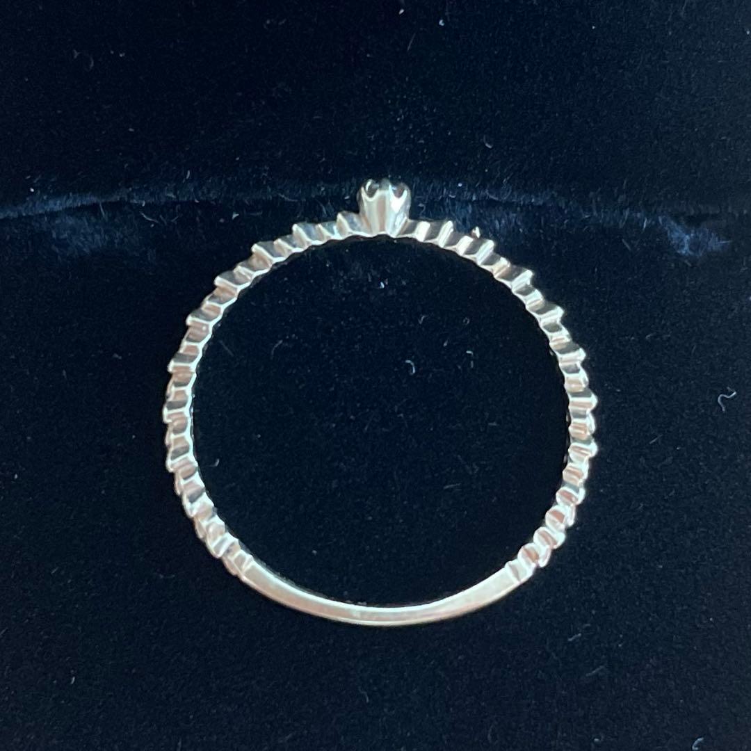 agate アガットダイヤモンドラブハートリング（K10PG ）13号 - メルカリ