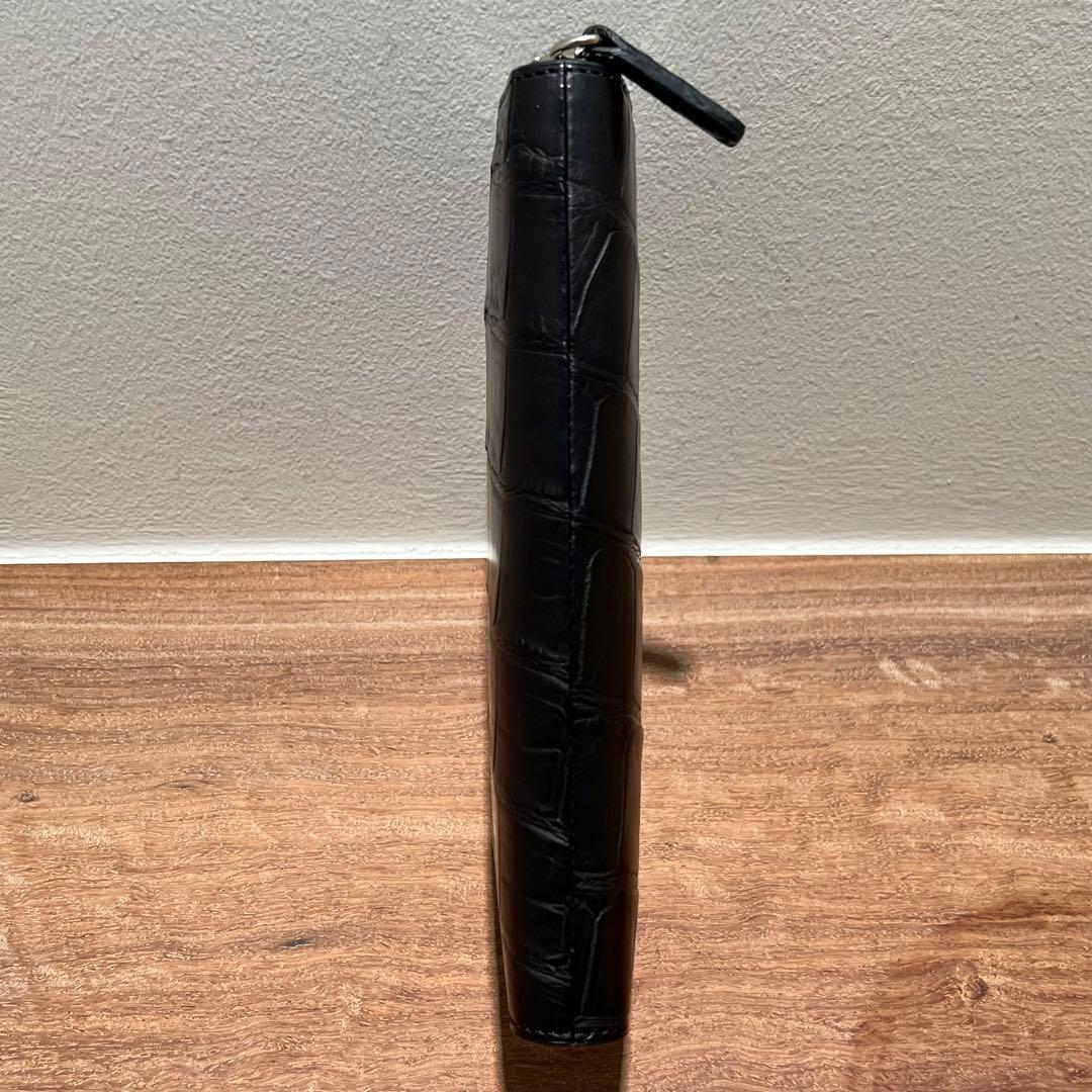 新品未使用品】ダビデアルベルタリオ 長財布 クロコダイル 黒 ラウンド