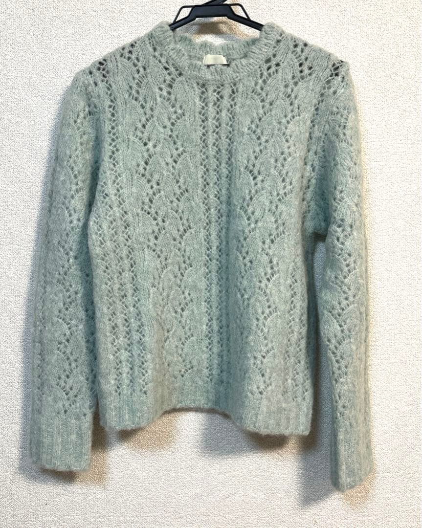 jonnlynx】MOHAIR SUKASHI KNIT PULLOVER - メルカリ