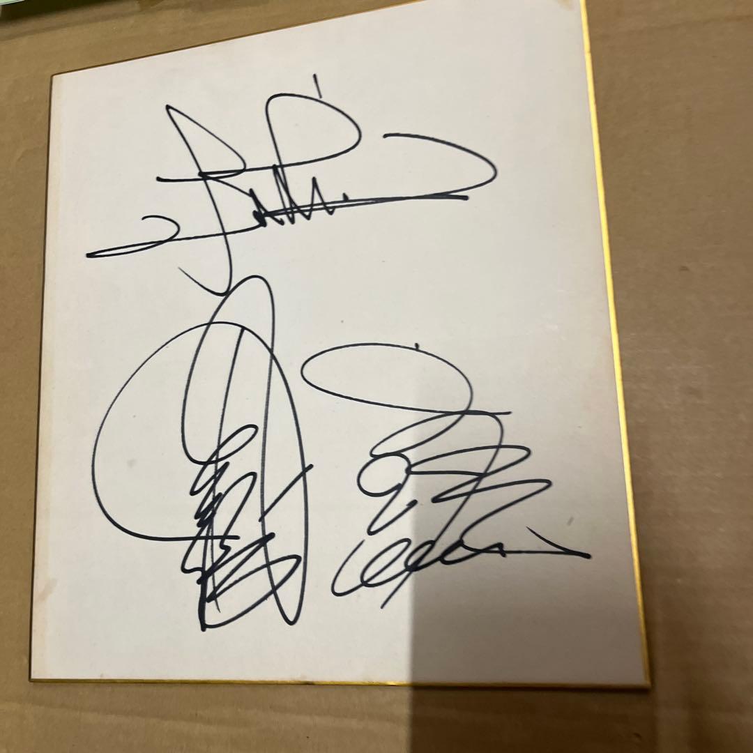 アリス(ALICE) 谷村新司・堀内孝雄・矢沢透 直筆サイン色紙