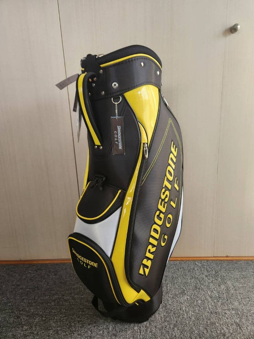 BRIDGESTONE ゴルフ キャディバッグ 黒/黄/白 BRIDGESTONE ゴルフ