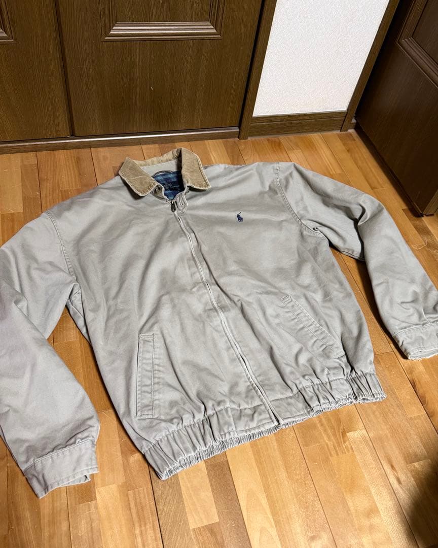 ポロ ラルフローレン ベージュ スウィングトップ Mサイズ 襟コーズ