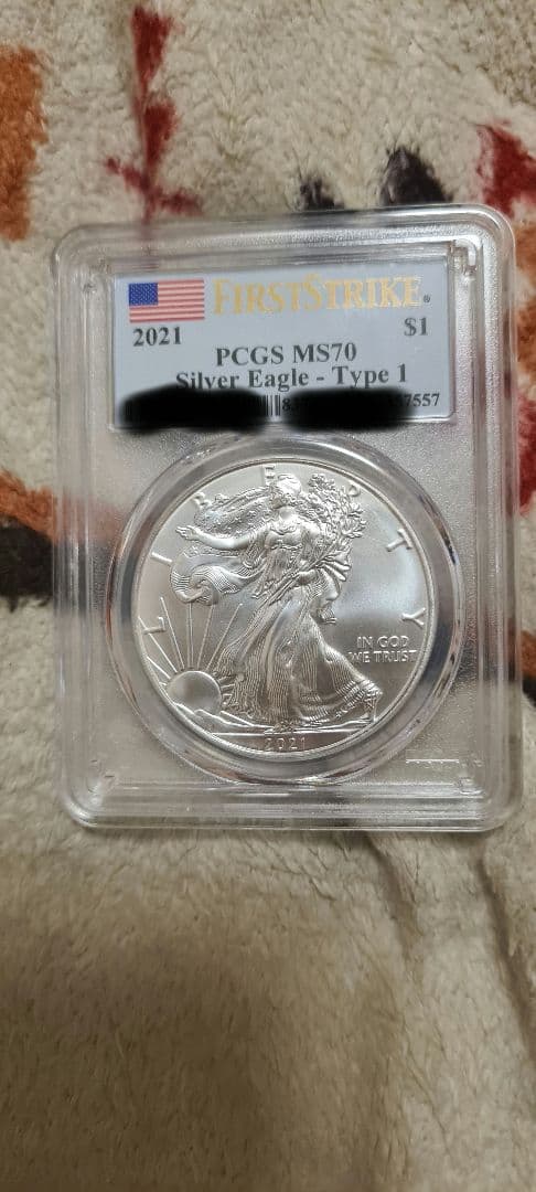 コレクション 2021 PCGS MS70 Silver Eagle - Type 1 楽天市場】2021 アメリカン シルバー イーグル (タイプ 1) MS-70 PCGS
