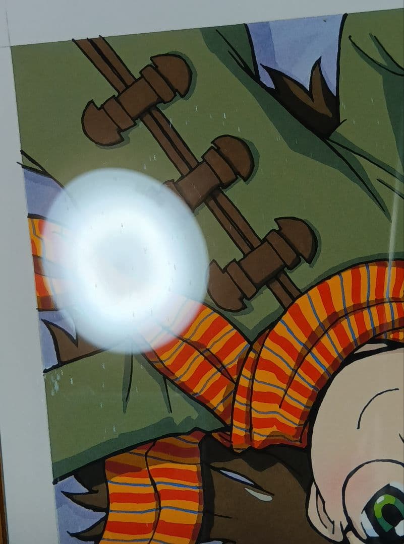 岩原裕二　地球美紗樹　額縁付き複製原画