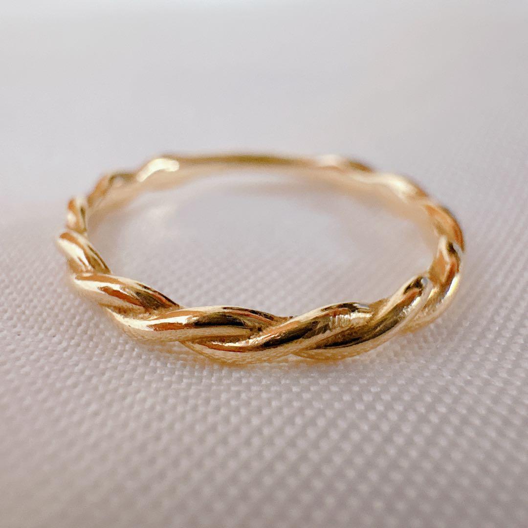 ete エテ k10 イエローゴールド 3号 ピンキーリング ツイスト 楽天市場】[レイヤード] K10YG ツイスト リング ete エテ アクセサリー
