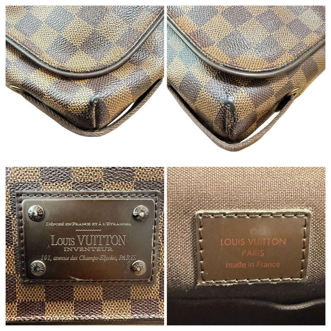 良品】ルイヴィトン ダミエ エベヌ ブルックリンMM ショルダーバッグ