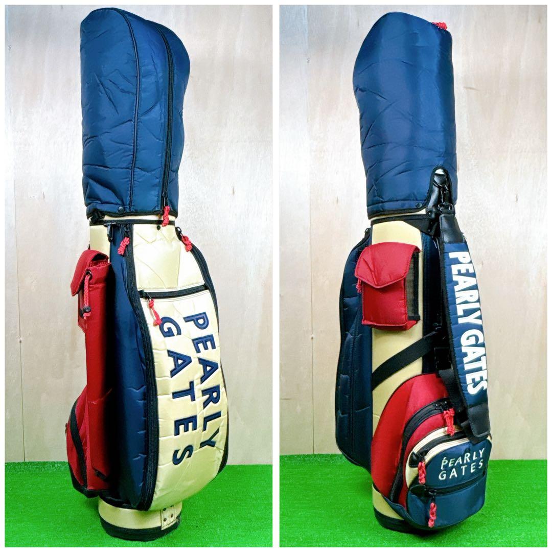 希少】 PEARLYGATES キャディバッグ ネイビー レッド 8.5インチ - メルカリ