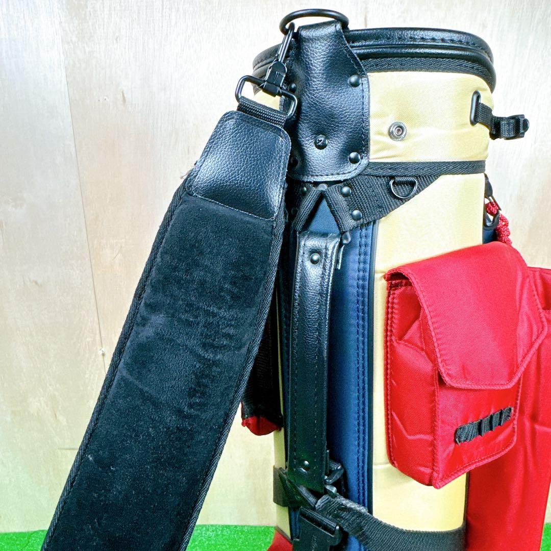 希少】 PEARLYGATES キャディバッグ ネイビー レッド 8.5インチ - メルカリ