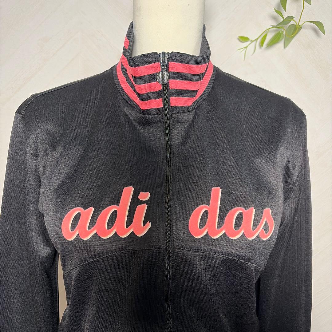 y2k平成ギャル韓国 adidasロゴデザイントラックジャケット ジャージ