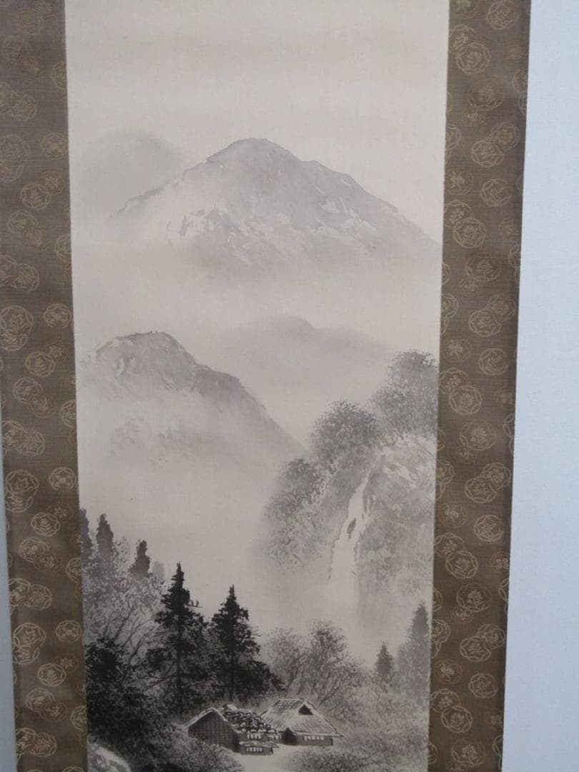 掛け軸 南画 『水墨山水』久保田菁甫 - メルカリ