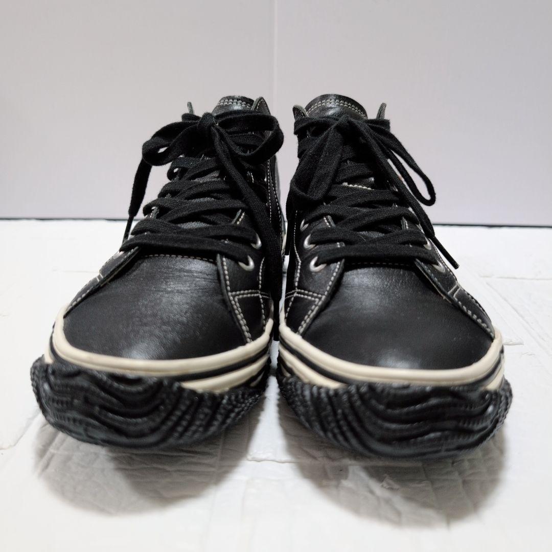 【美品】スピングルムーブ サイドゴア レザー スニーカー 25.5cm