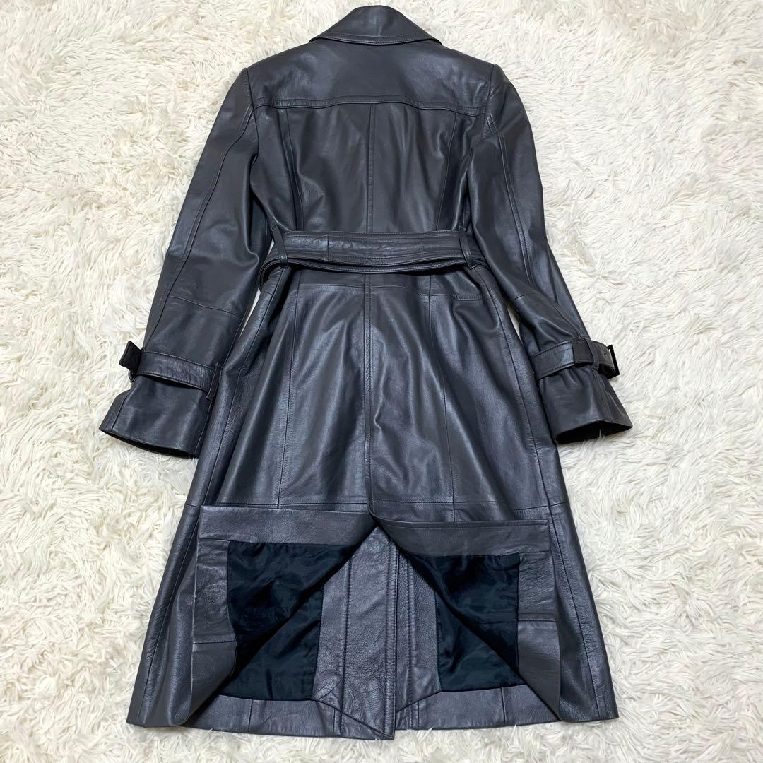 超希少カラー】Pinky&Dianne レザーコート ラムレザー グレー M