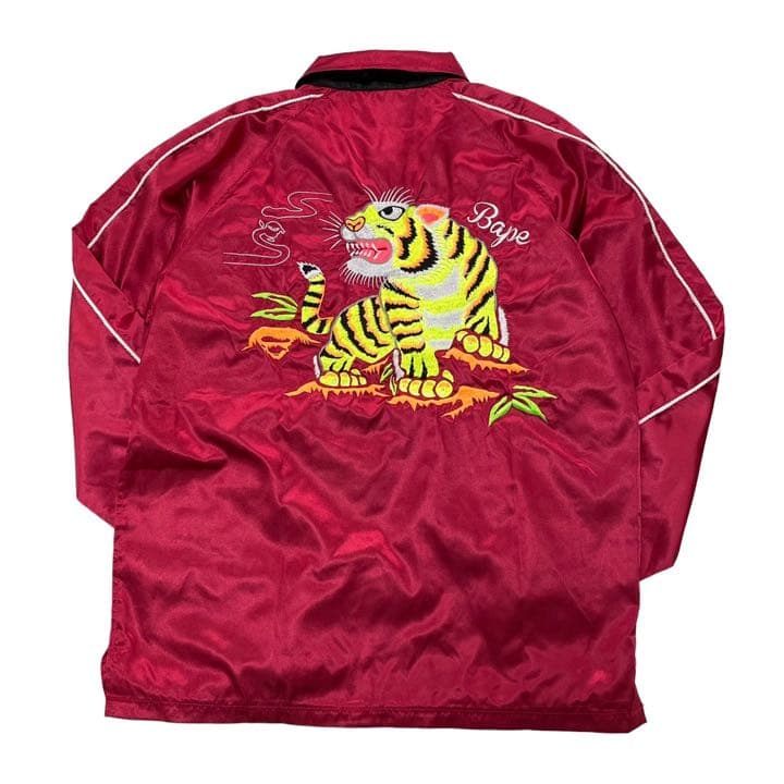 美品】A BATHING APE アベイシング エイプ スカジャン 刺繍 - メルカリ