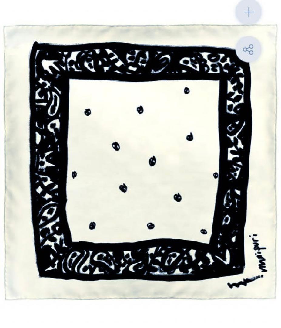 【新品タグ付き】マニプリ＜シルクスカーフ65＞フレームペイズリーバンダナ シルクスカーフ65＞ ペイズリーバンダナ – manipuri