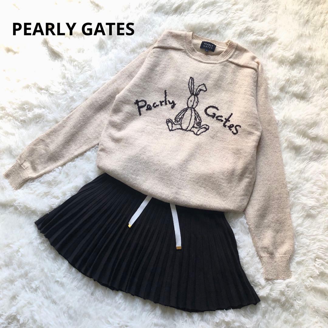 希少】PEARLY GATES パーリーゲイツ ニット セーター 1 うさぎ柄