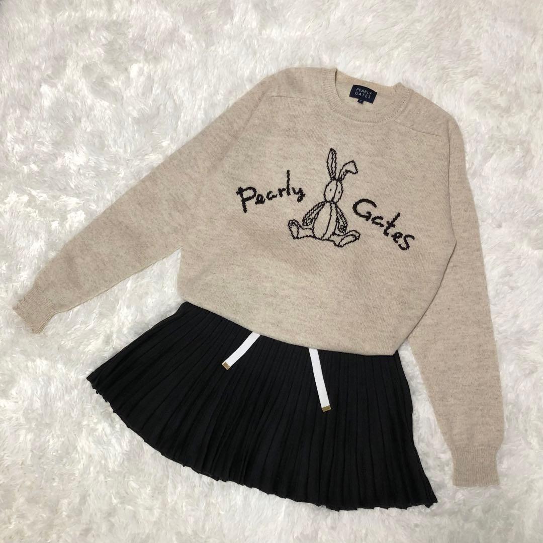 希少】PEARLY GATES パーリーゲイツ ニット セーター 1 うさぎ柄