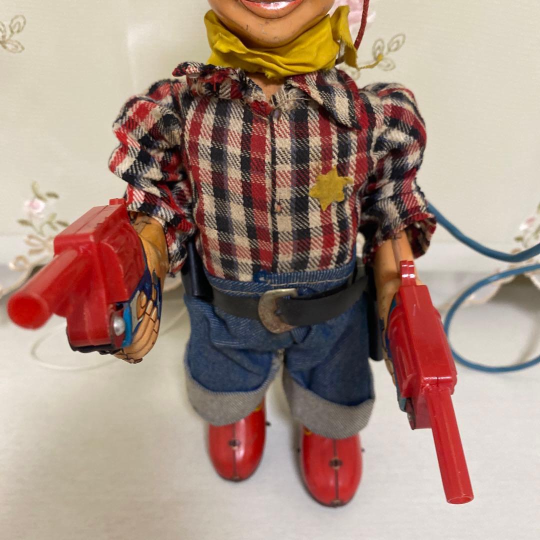 【再値下げ】ヨネザワ玩具ニ丁拳銃マーシャルワイルドビル　ブリキおもちゃ＆Tシャツ