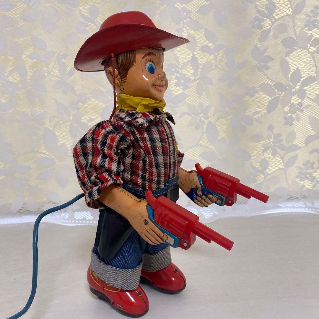 【再値下げ】ヨネザワ玩具ニ丁拳銃マーシャルワイルドビル　ブリキおもちゃ＆Tシャツ