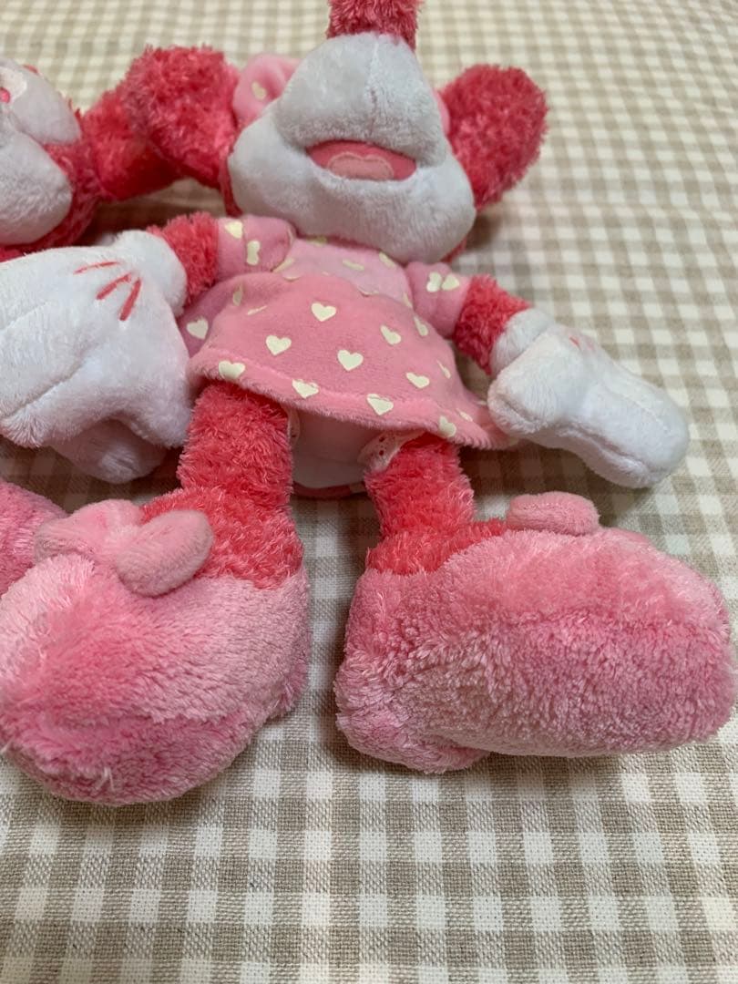 ディズニー ミッキー ミニー Disney ぬいぐるみ ピンク レア