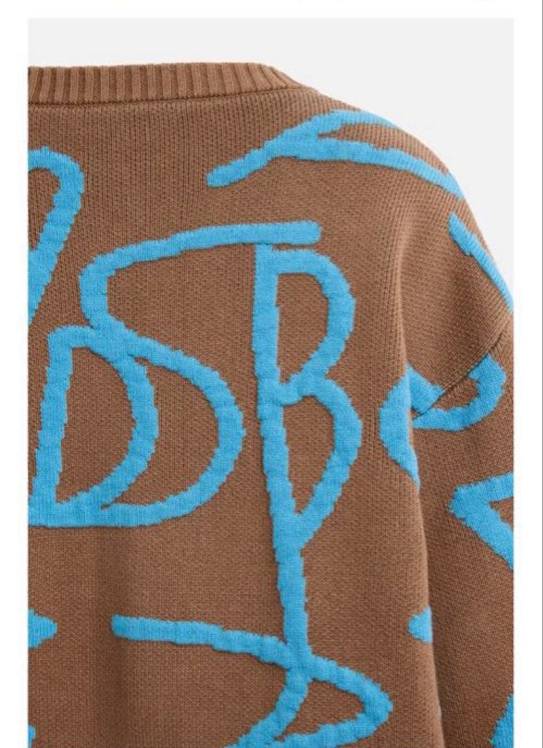 ANDERSSON BELL×ZARA ライン入りジャカードカーディガン L - メルカリ