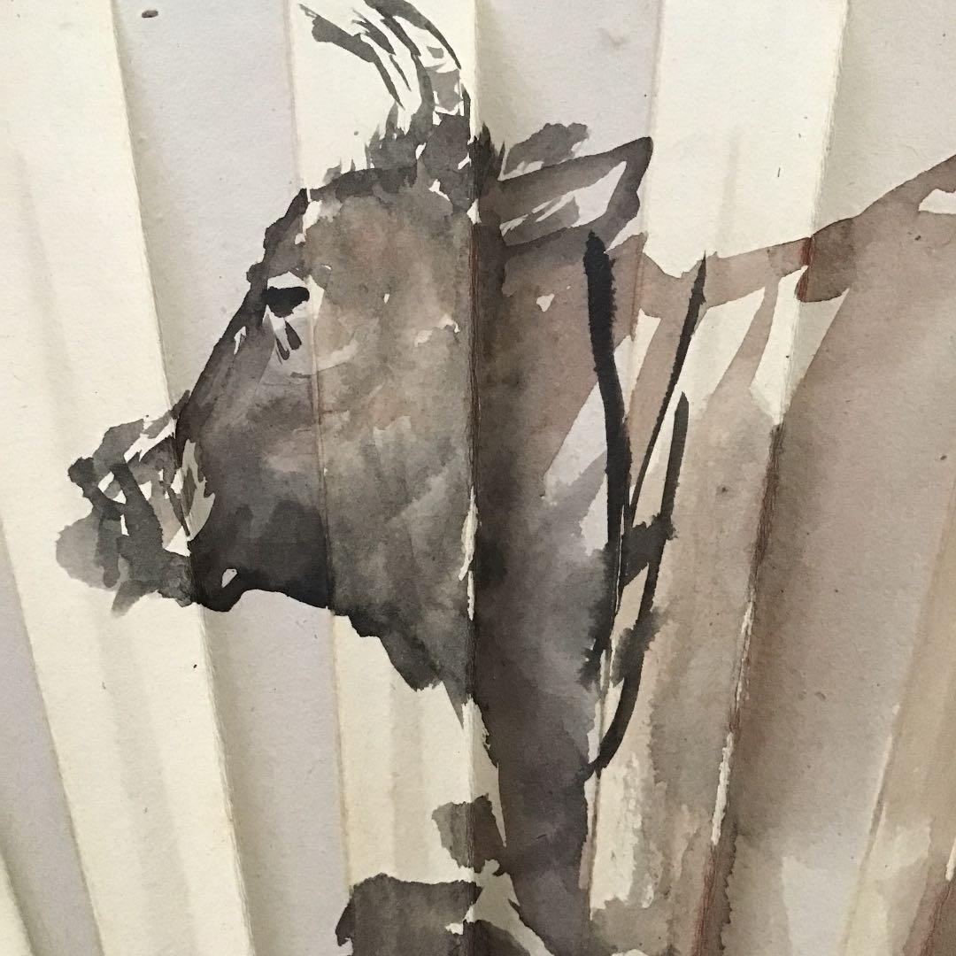 【巖島虹石 いわじまこうせき】扇