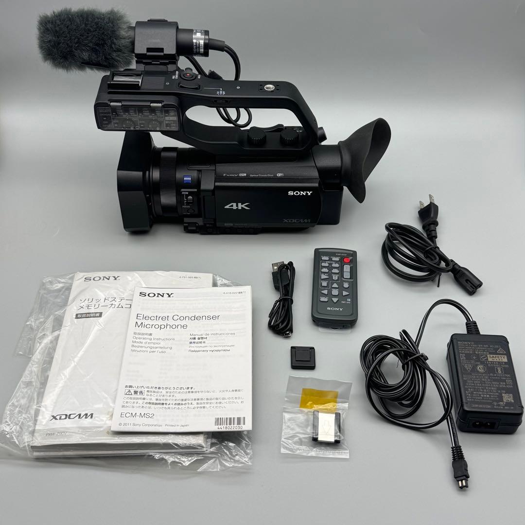SONY 4K PXW-Z90V ビデオカメラ& ECM-MS2 マイク セット - メルカリ