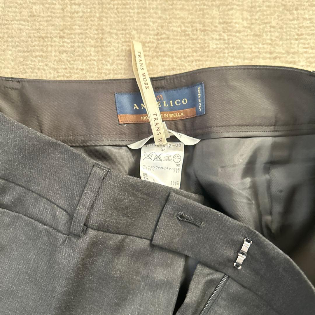 新品】ANGELICO/トランスワーク ビジネススーツ ダークグレー38&40