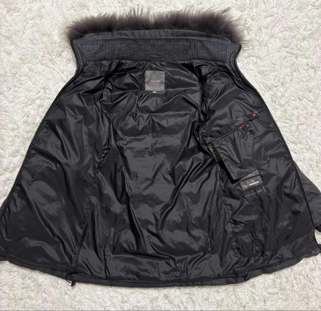 未使用級/L✨デュベティカ ダウンコート BLODWEN リアルファー グレー