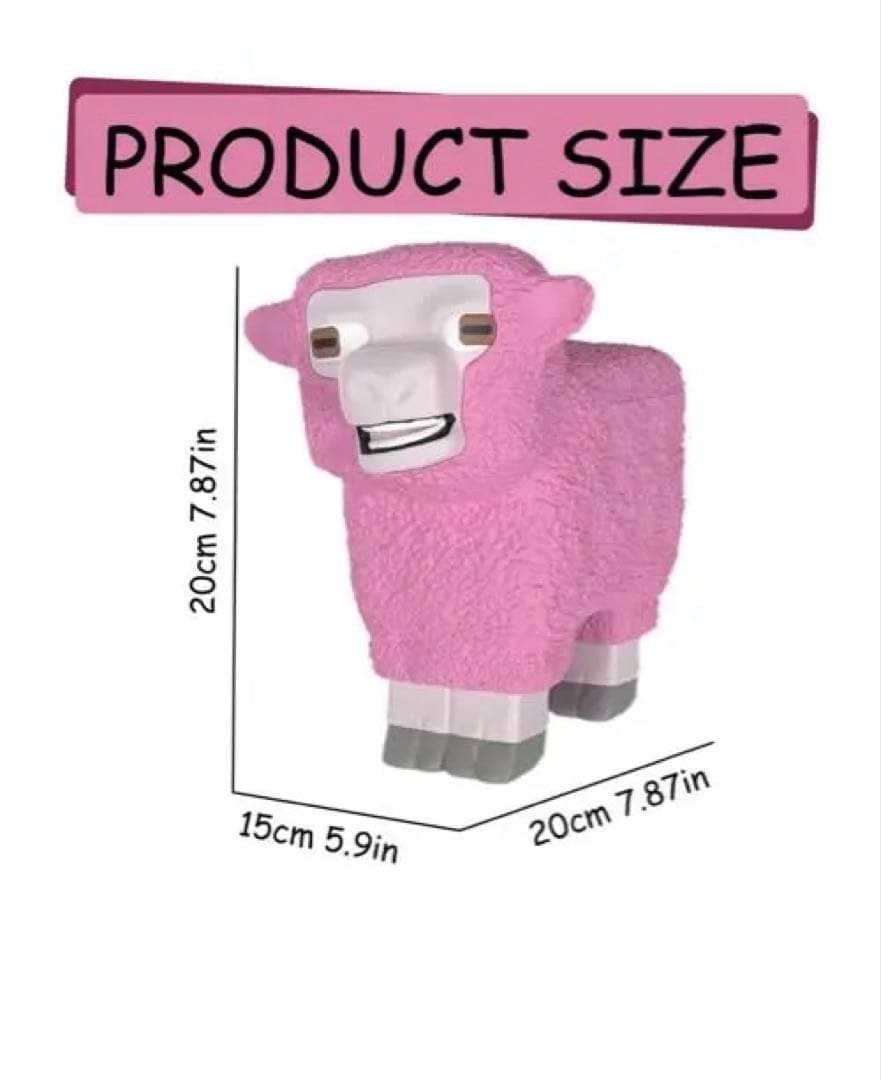 【日本未発売】映画マイクラ　ピンクシープ・ポップコーンバケツ　Minecraft