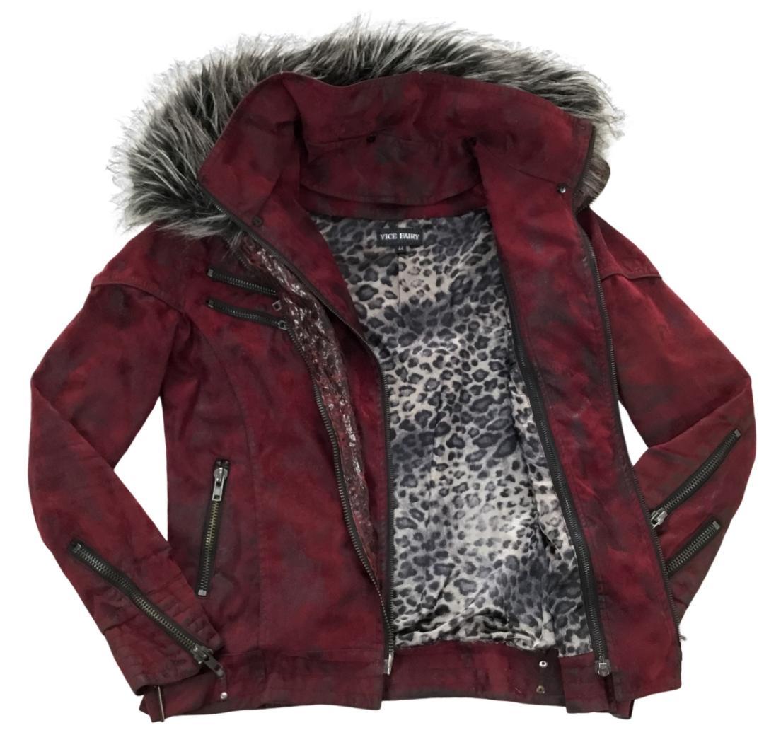VICE FAIRY ヴァイスフェアリー ファー付きライダースジャケット