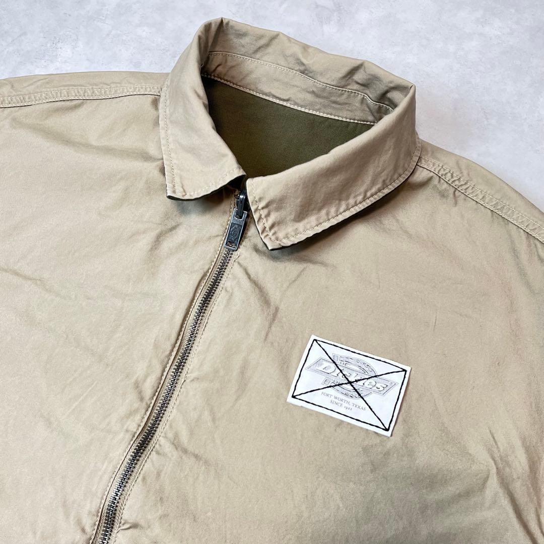 Dickies ヘリンボーン ワークジャケット リバーシブル カーキ ベージュ