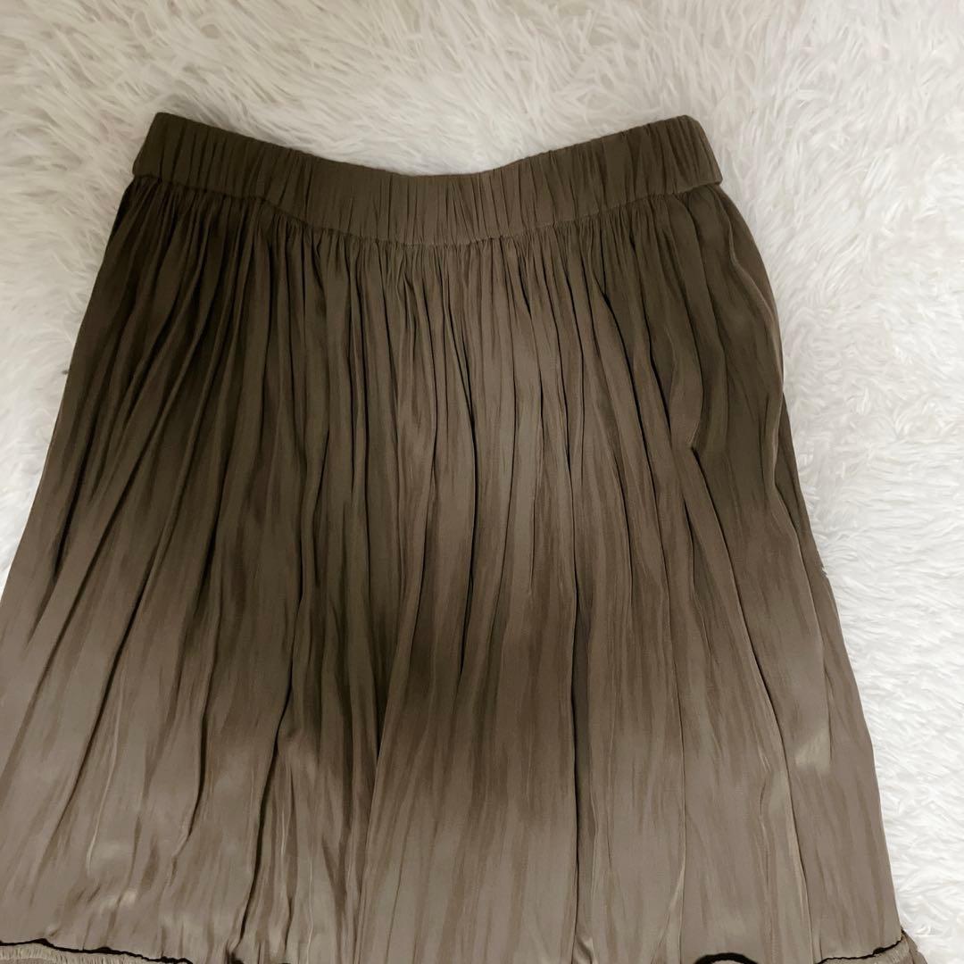 美品 Deuxieme Classe Gather Maxi スカートブラウンD - メルカリ