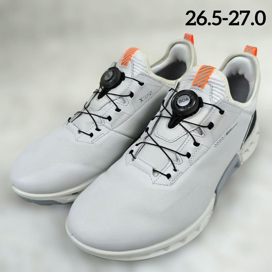 未使用級✨ エコー バイオム C4 ゴルフシューズ ゴアテックス 防水 ボア 白 ecco（エコー） ゴルフシューズ バイオム C4 ボア BIOM C4 BOA