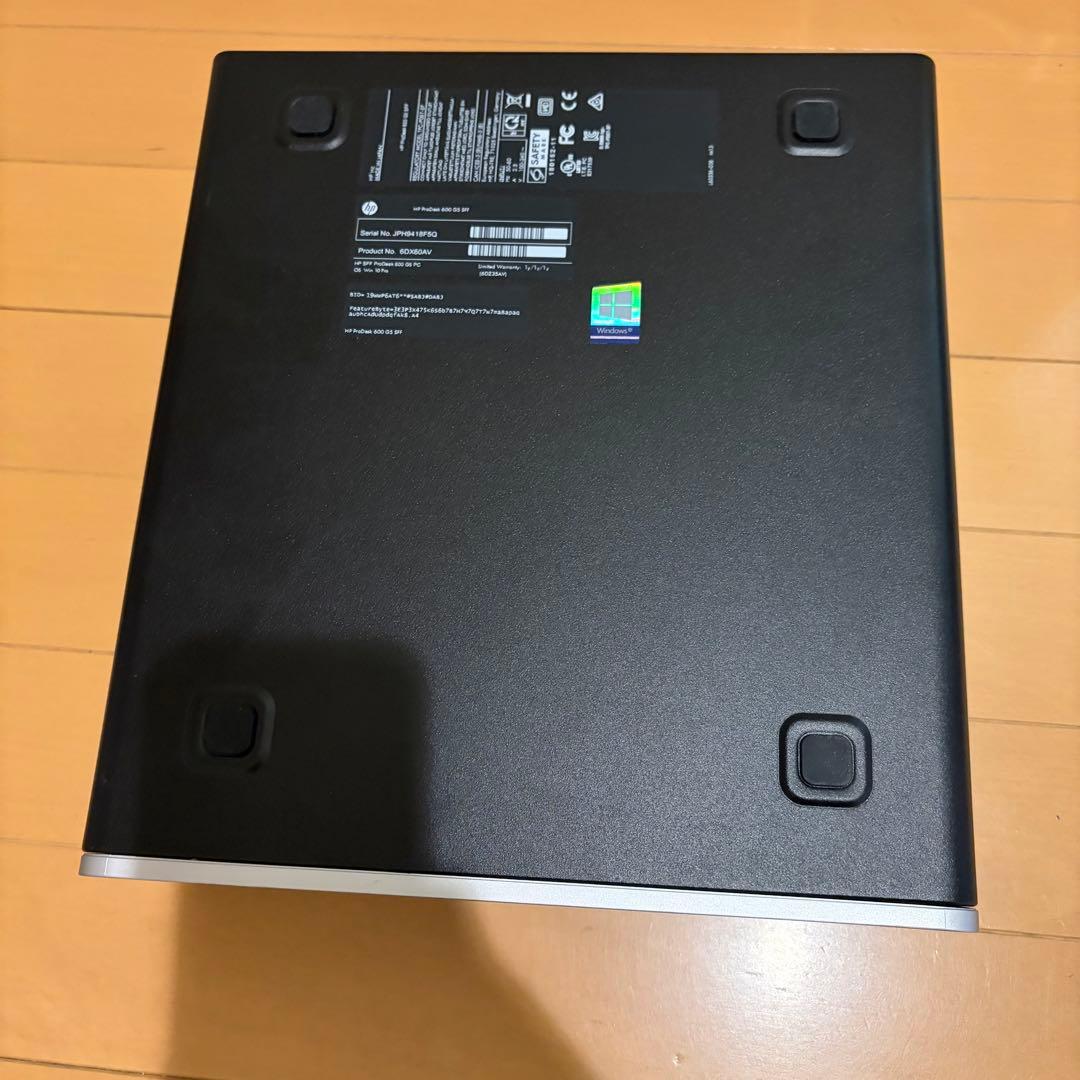 HP ProDesk 600 G5 SFF SSD256 メモリ16G NVNe - メルカリ