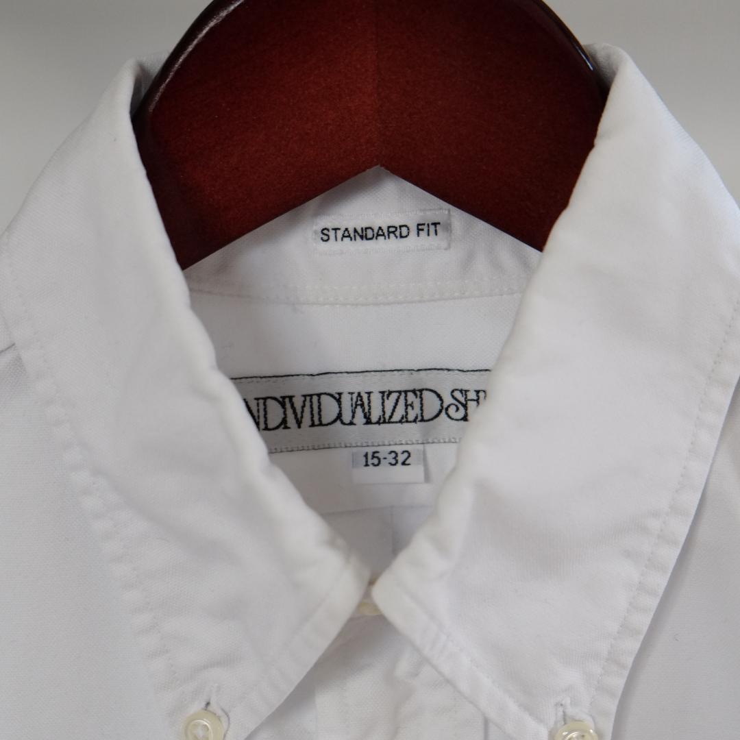 【USA製】インディビジュアライズドシャツ オックスフォード 15/32 インディビジュアライズドシャツ 米国製スタンダードフィット ボタン