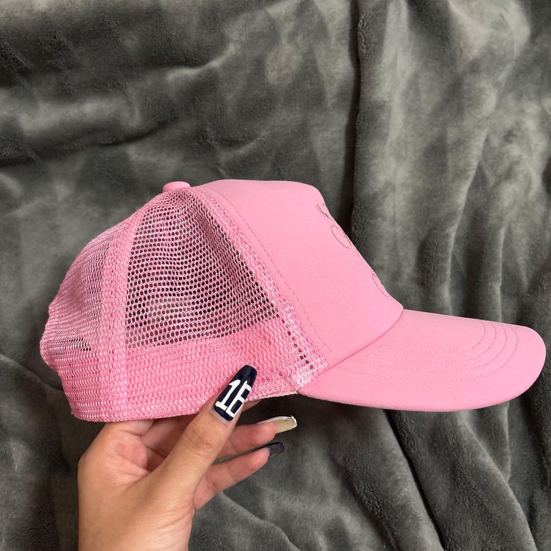 black eye patch ブラックアイパッチ ピンクメッシュキャップ - メルカリ