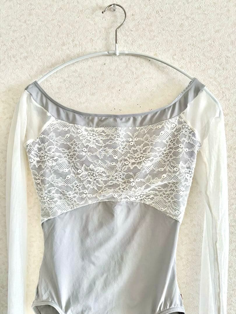 美品♡AKANE TAKADA ロングスリーブレオタード　グレー　L