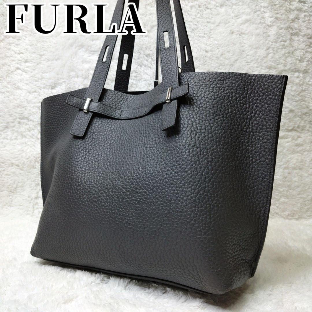 FURLA フルラ トートバッグ Giove ジョーヴェ A4収納 グレー FURLA（フルラ） Furla Man Giove ジョーヴェ トートバッグ XL Greige+