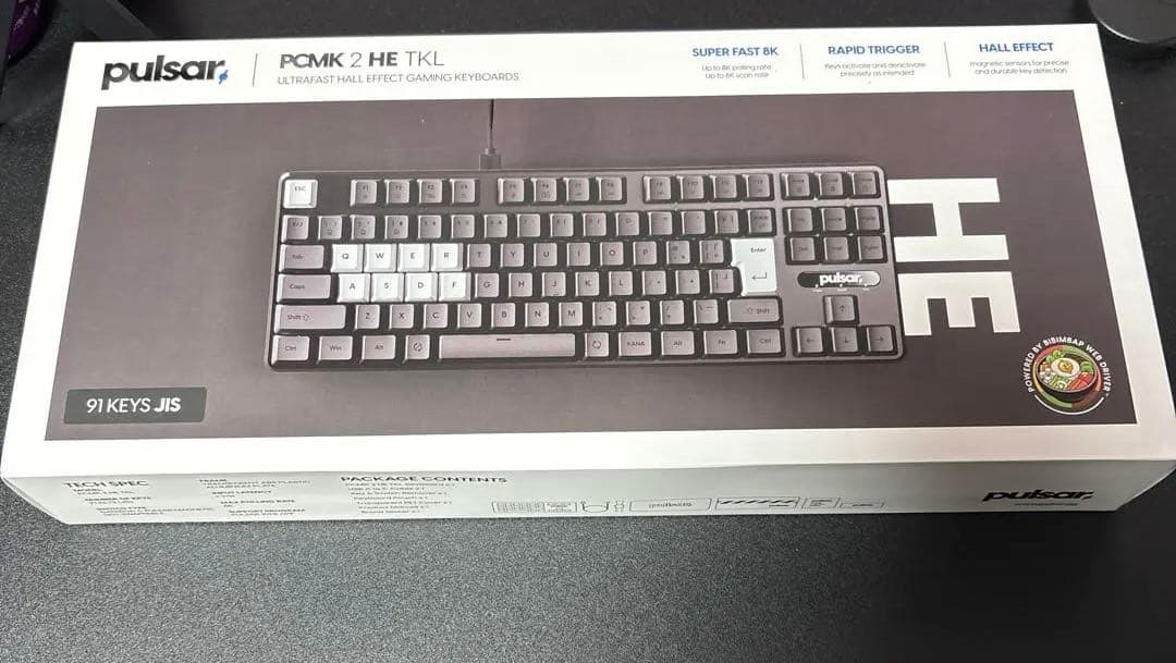 Pulsar Gaming Gears PCMK 2HE TKL ラピトリ ゲーミングキーボード(ラピッドトリガー対応) PCMK 2HE TKL ブラック