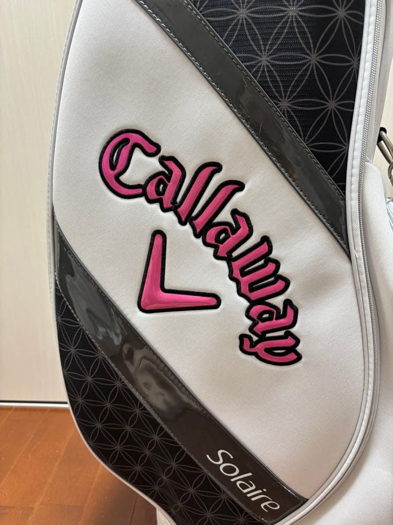 Callaway Solaire キャディバッグ ホワイト/ピンク/ブラック Callaway（キャロウェイ） Callaway Solaire Package Set