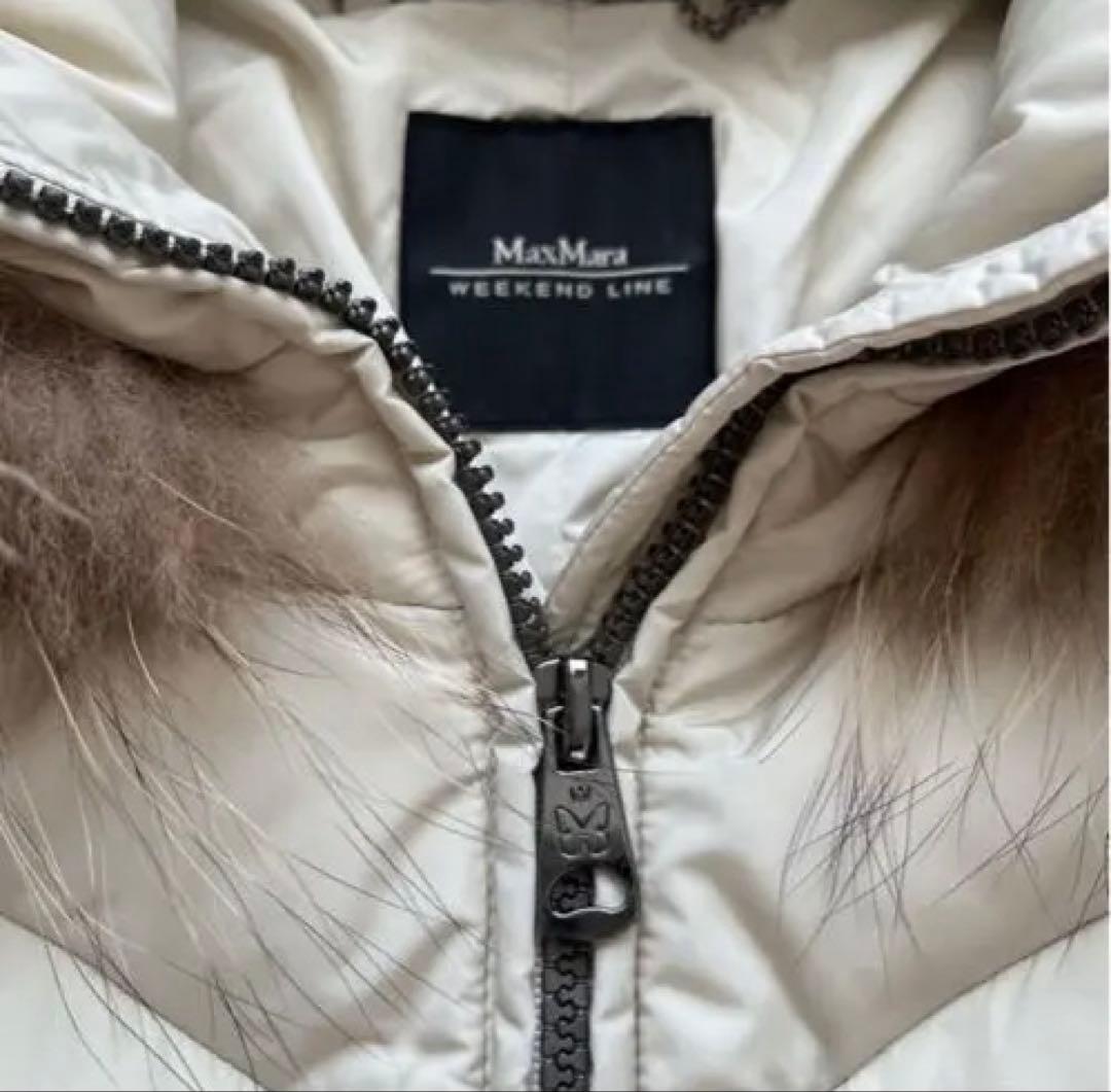 MaxMara ダウンジャケット コート フード ファー ベルト付き 42 L