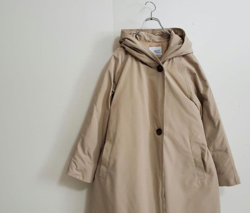 IEDIT 撥水（はっすい）素材がうれしい！すっきりロング丈ダウンコート