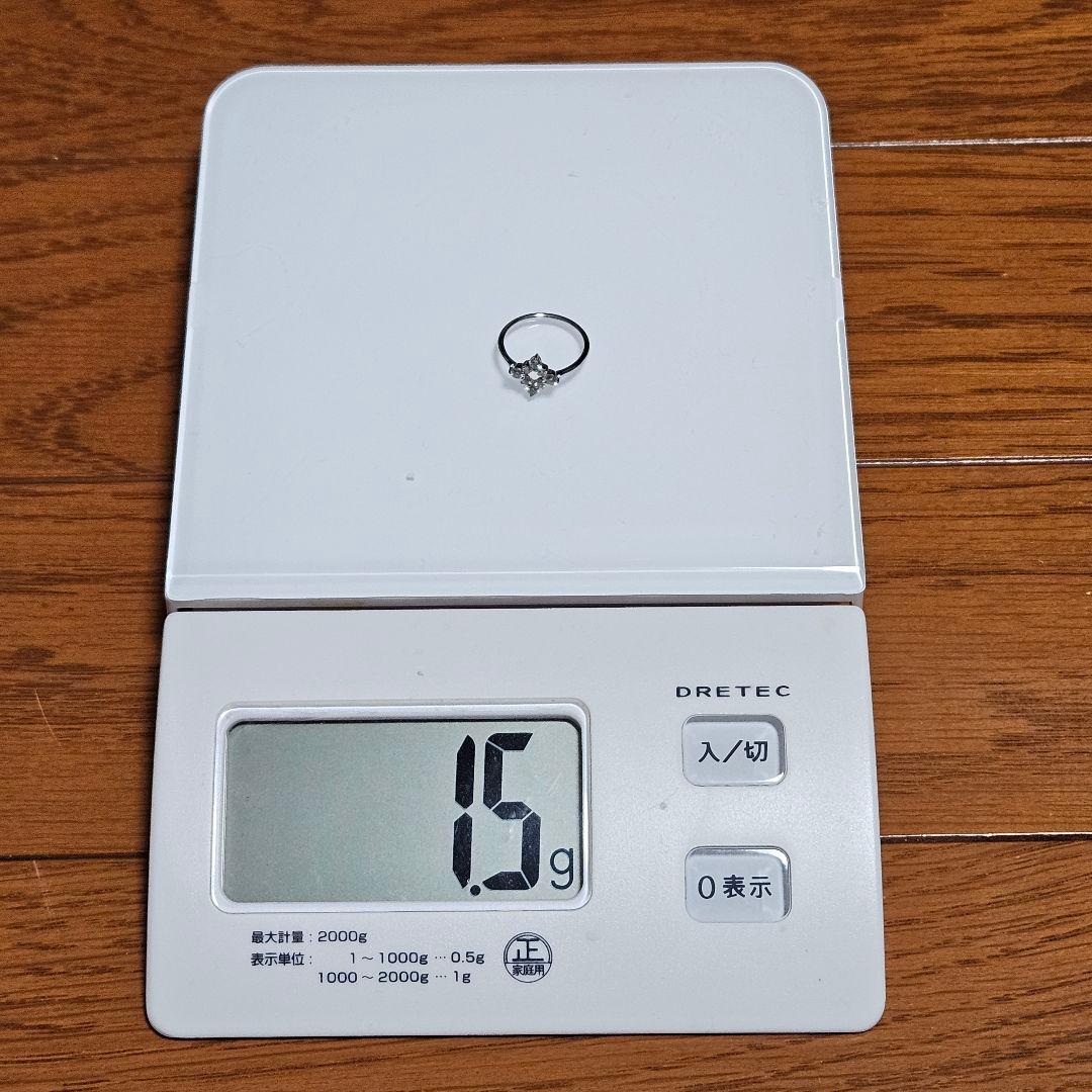 １点物♪　K18WG　0.3ct　ダイヤリング　5号