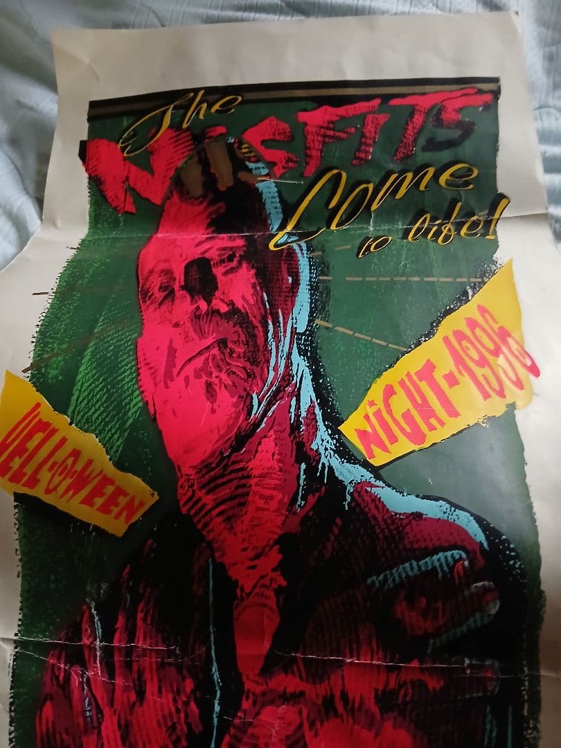 状態悪いですTAZ Misfits 1996 限定ポスター サイン入り