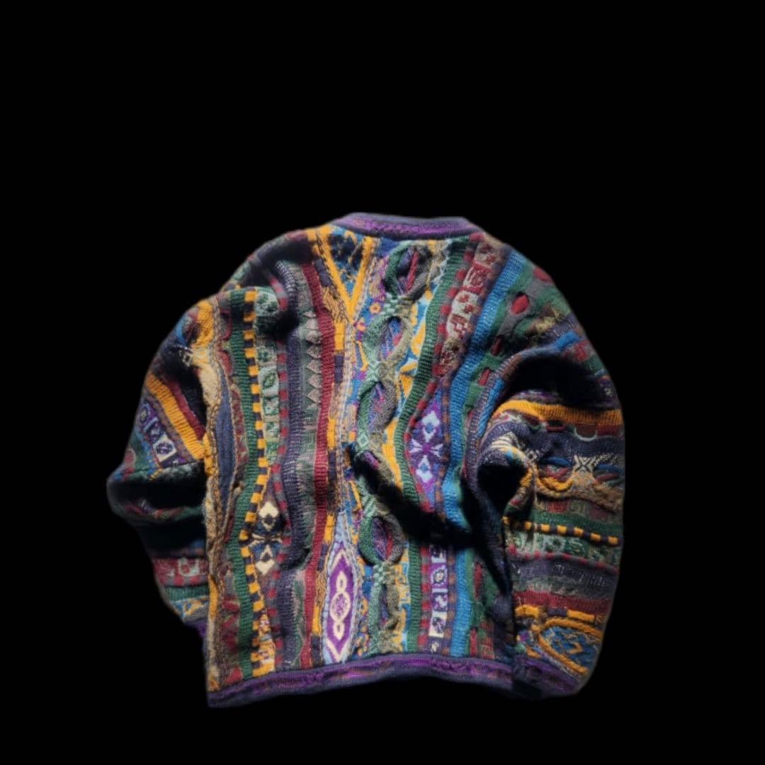 80s “CUGGI” 3D Knit Cardigan