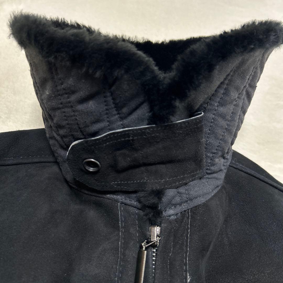 ロシア製 ムートンジャケット ヤロスラフスカヤ ミリタリー B-3 黒