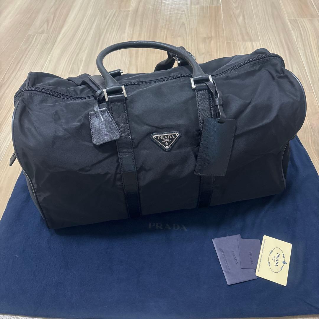 プラダ　ボストンバック　黒 PRADA プラダ ボストンバッグ ナイロン （ギャラ付） PRADA プラダ